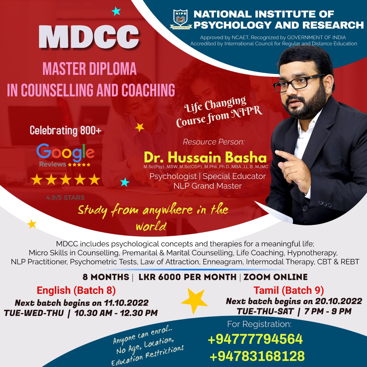 Master Diploma in Counselling And Coaching